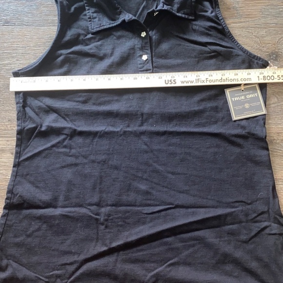 NWT TRUE GRIT size XL black cotton maxi dress - Picture 7 of 11